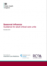 Seasonal influenza: Guidance for adult critical care units